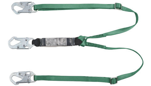 MSA V-SERIES Standard Shock Absorbing Lanyard - Adjustable Single and Twin Leg