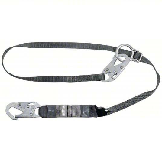 MSA V-SERIES Standard Shock Absorbing Lanyard - Fixed/Adjustable Single, Twin Leg, and Tie-Back