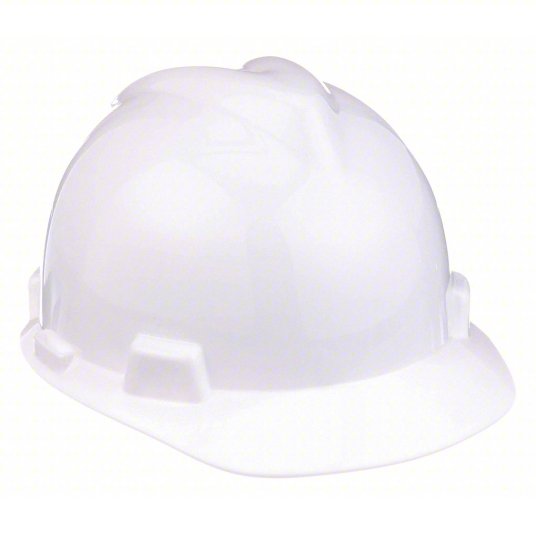 MSA Standard V-Gard Cap Style Hard Hats w/ Staz On® Suspension-Gloss Finish