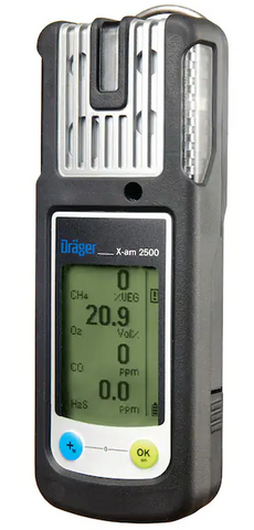 Draeger X-am 2500 LEL/O2/CO/H2S w/ Pump Rental