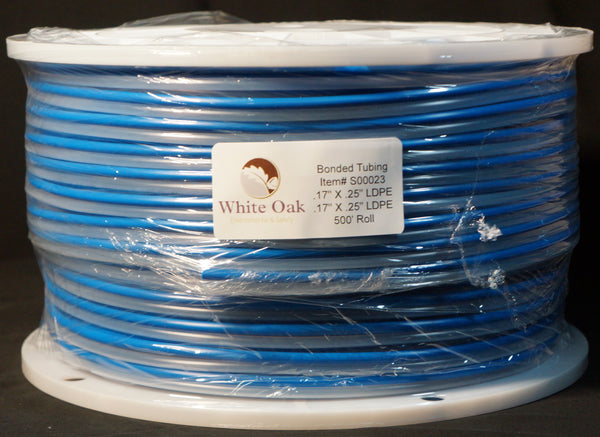 Twin Skip Bonded Tubing, LDPE, HDPE  or TLPE
