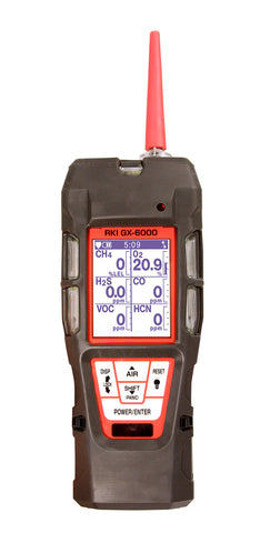 RKI GX-6000 LEL/O2/H2S/CO/ 0-6000ppm PID