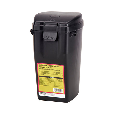 MSA CASE,STORAGE,GAS MASK,PH/AM/CL/P100 Part# 10075204