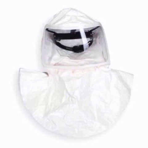 MSA Tychem QC Hoods, 4 Pack, Bib, Standard, w/Suspension