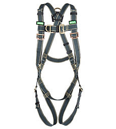 MSA Gravity® Welder Full Body Harness, Back D-ring, Qwik-Fit Leg Buckles, Kevlar Webbing