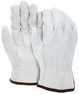 MCR Leather Drivers Work Gloves - Competitive Value (CV) C Grade Grain Goatskin - Keystone Thumb - Box of 12