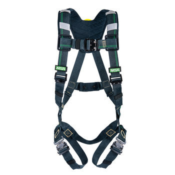 MSA EVOTECH® Harness Back Web Loop, Quick-Connect leg straps, Shoulder Padding