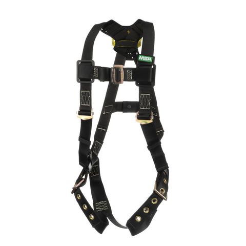 MSA Workman® Arc Flash Vest-Style Harness, Back Web Loop, Tongue Buckle Leg Strap