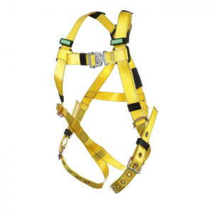 MSA Gravity® Coated Web Harness, Vest-Type, Back D-Ring, Tongue Buckle Leg Straps