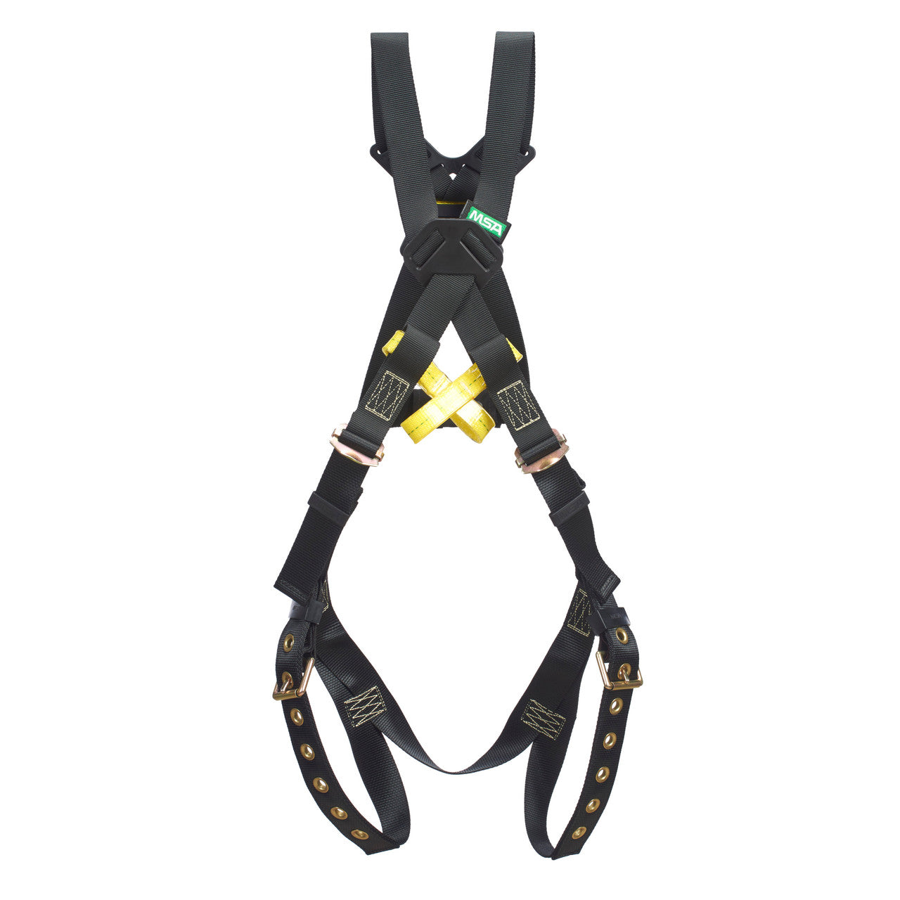MSA Workman® Arc Flash Crossover Harness, Back Web Loop, Tongue Buckle Leg Straps, Belay Loops