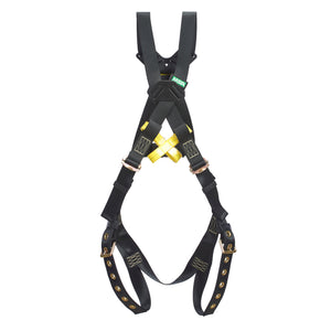 MSA Workman® Arc Flash Crossover Harness, Back Web Loop, Tongue Buckle Leg Straps, Belay Loops