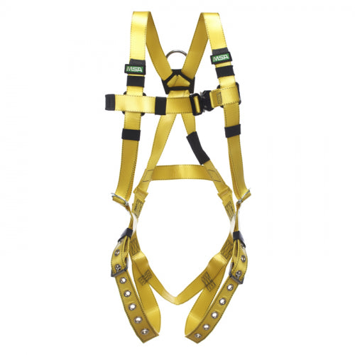 MSA Gravity® Coated Web Harness, Vest-Type, SST Back D-ring, Tongue Buckle Leg Strap