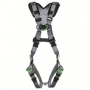 MSA V-FIT™ Safety Harness, Back & Chest D-Rings, Quick-Connect Leg Straps, Shoulder Padding