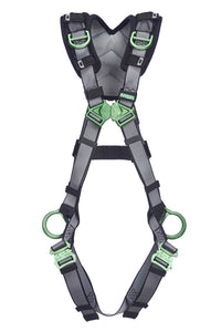 MSA V-FIT™ Safety Harness, Back & Hip D-Rings, Quick-Connect Leg Straps, Shoulder & Leg Padding