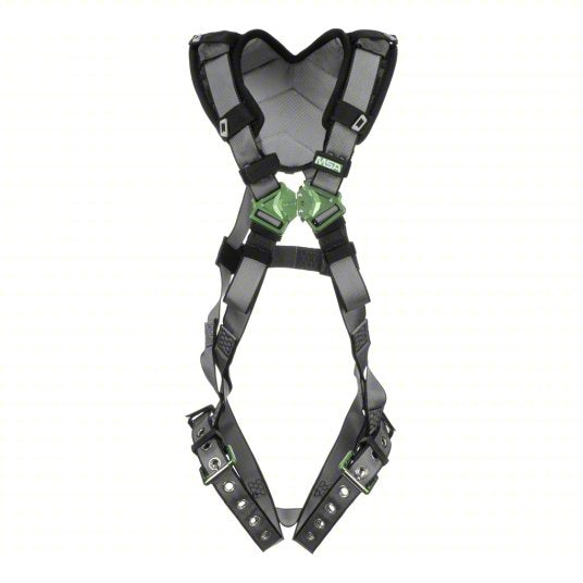 MSA V-FIT™ Safety Harness, Back D-Ring, Tongue Buckle Leg Straps, Shoulder Padding