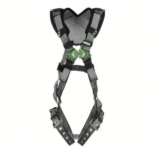 MSA V-FIT™ Safety Harness, Back D-Ring, Tongue Buckle Leg Straps, Shoulder Padding