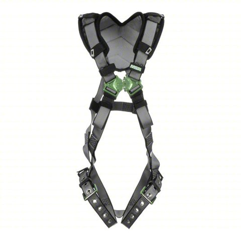 MSA V-FIT™ Safety Harness, Back D-Ring, Tongue Buckle Leg Straps, Shoulder Padding