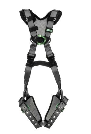 MSA V-FIT™ Safety Harness, Back & Chest D-Rings, Tongue Buckle Leg Straps, Shoulder Padding