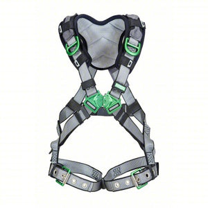 MSA V-FIT™ Safety Harness, Back & Shoulder D-Rings, Tongue Buckle Leg Straps, Shoulder Padding
