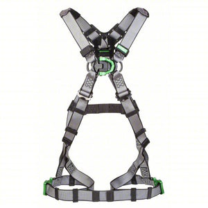 MSA V-FIT™ Safety Harness, Back D-Ring, Quick-Connect Leg Straps