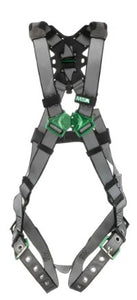 MSA V-FIT™ Safety Harness, Back D-Ring, Tongue Buckle Leg Straps