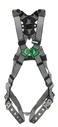 MSA V-FIT™ Safety Harness, Back D-Ring, Tongue Buckle Leg Straps