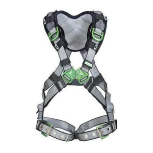 MSA V-FIT™ Safety Harness, Construction, Back, Chest & Hip D-Rings, Tongue Buckle Leg Straps, Shoulder Padding