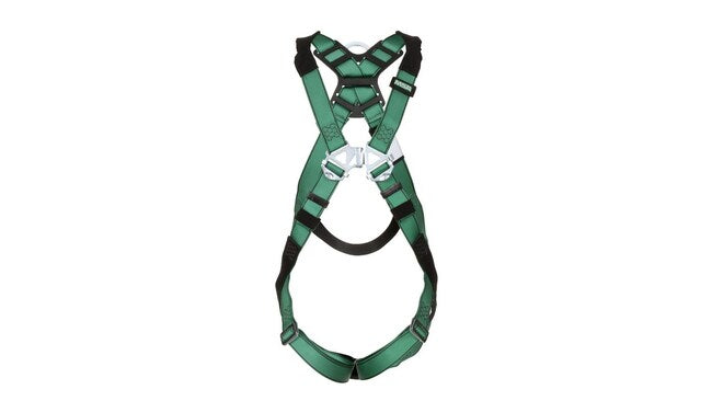 MSA V-FORM+™ Harness Stainless Steel Hardware, Back D-Ring, Qwik-Fit Leg Straps