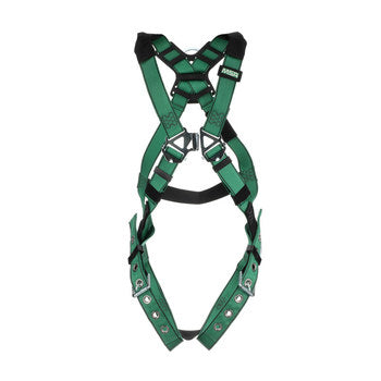 MSA V-FORM+™ Harness Stainless Steel Hardware, Back D-Ring, Tongue Buckle Leg Straps