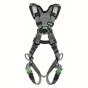 MSA V-FORM+™ Full Body Harness Back & Chest D-Rings, Tongue Buckle Leg Straps, Quick Connect Chest Buckle