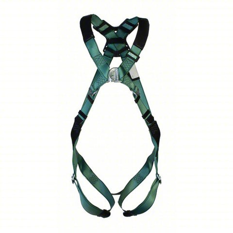MSA V-FORM+™ Full Body Harness Back, Chest & Hip D-Rings, Tongue Buckle Leg Straps Quick Connect Chest Buckle