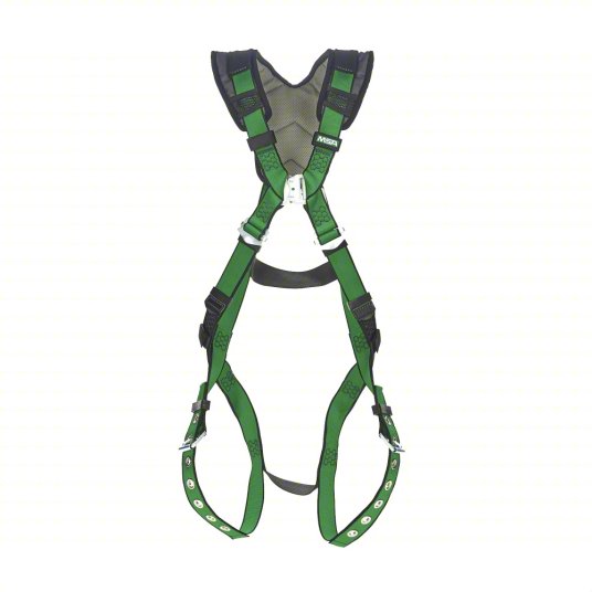 MSA V-FORM+™ Safety Harness Back D-Ring, Tongue Buckle Leg Straps