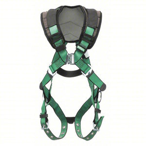 MSA V-FORM+™ Safety Harness Back & Hip D-Rings, Tongue Buckle Leg Straps