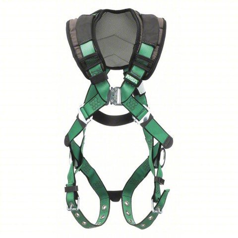 MSA V-FORM+™ Safety Harness Back & Hip D-Rings, Tongue Buckle Leg Straps