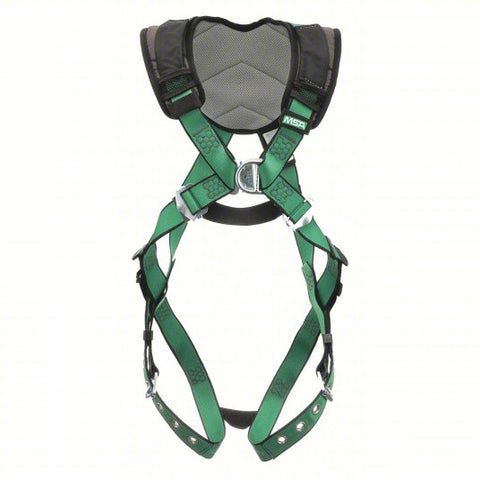 MSA V-FORM+™ Safety Harness Back & Chest D-Rings, Tongue Buckle Leg Straps