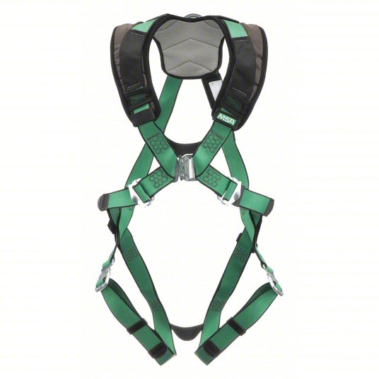 MSA V-FORM+™ Safety Harness Back D-Ring, Quick Connect Leg Straps
