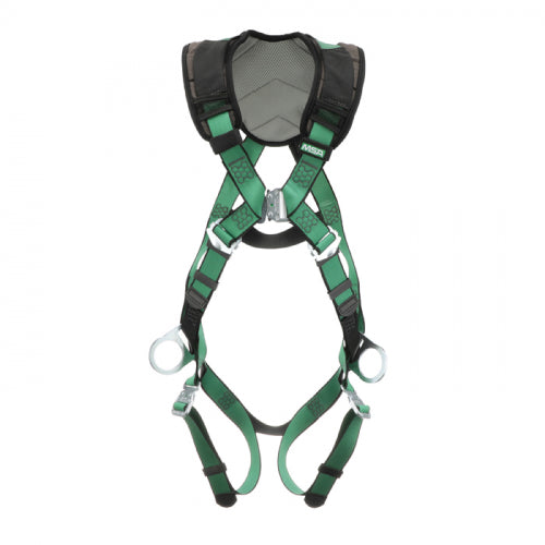 MSA V-FORM+™ Safety Harness Back & Hip D-Rings, Quick Connect Leg Straps