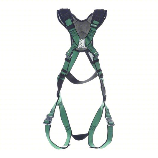 MSA V-FORM+™ Safety Harness Back & Chest D-Rings, Quick Connect Leg Straps