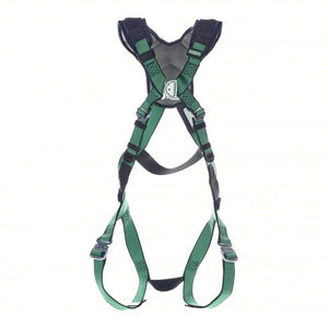 MSA V-FORM+™ Safety Harness Back & Chest D-Rings, Quick Connect Leg Straps