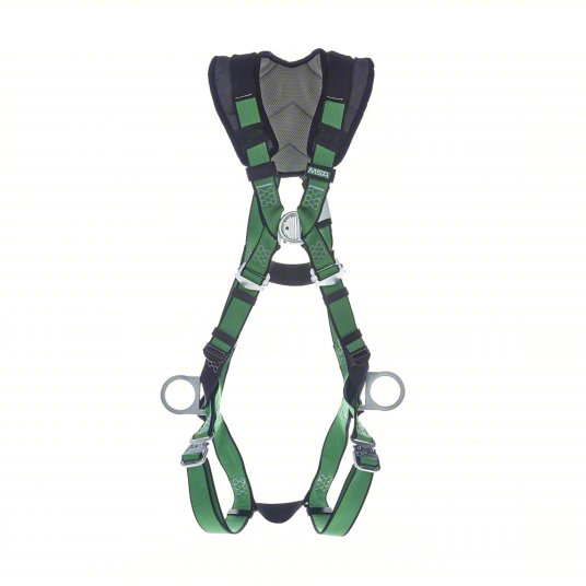 MSA V-FORM+™ Safety Harness Back, Chest &amp; Hip D-Rings, Quick Connect Leg Straps