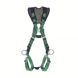 MSA V-FORM+™ Safety Harness Back, Chest &amp; Hip D-Rings, Quick Connect Leg Straps