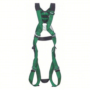 MSA V-FORM+™ Full Body Harness Back D-Ring, Qwik-Fit Leg Straps, Quick Connect Chest Buckle