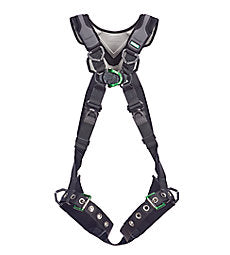 MSA V-FLEX™ Safety Harness, Back D-Ring, Chest D-Ring, Tongue Buckle Leg Straps