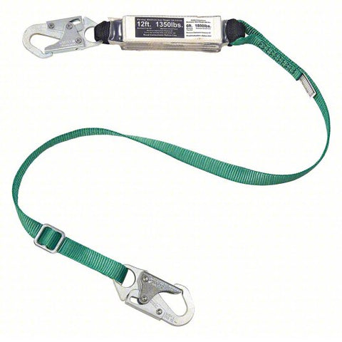 MSA V-SERIES 12FT Free Fall/Heavy Worker Energy Absorbing Lanyards