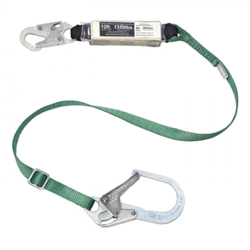 MSA V-SERIES 12FT Free Fall/Heavy Worker Energy Absorbing Lanyards