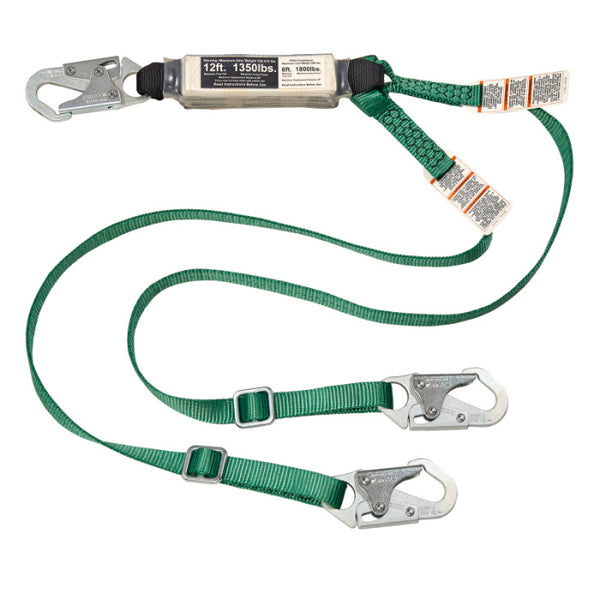 MSA V-SERIES 12FT Free Fall/Heavy Worker Energy Absorbing Lanyards