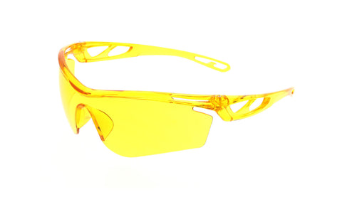 MCR Checklite® CL4 Series Safety Glasses - Amber Lens - Duramass Hard Coating - Box of 12 - Part# CL414