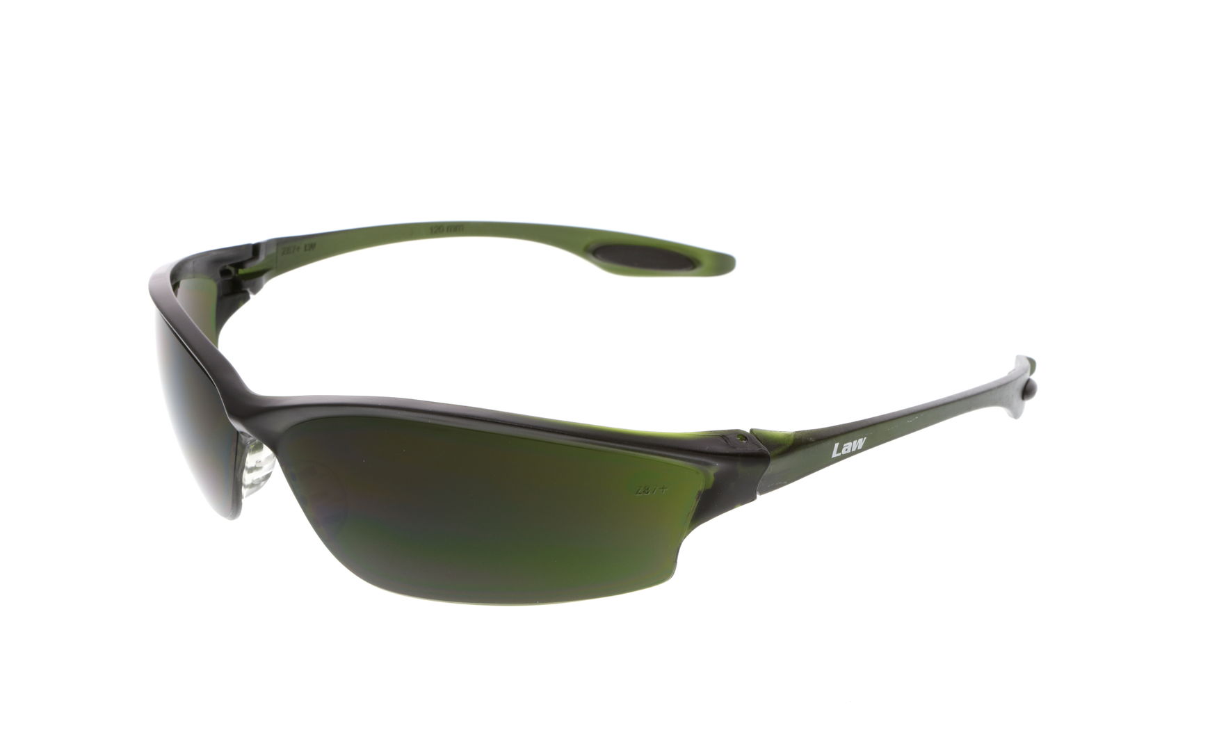 MCR Law® LW2 Series Safety Glasses - Green Filter 5.0 Lens - Duramass Hard Coating - Box of 12 - Part# LW2150