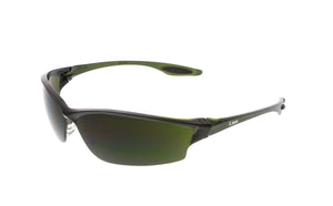MCR Law® LW2 Series Safety Glasses - Green Filter 5.0 Lens - Duramass Hard Coating - Box of 12 - Part# LW2150