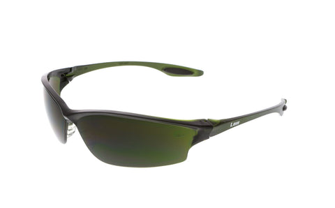 MCR Law® LW2 Series Safety Glasses - Green Filter 5.0 Lens - Duramass Hard Coating - Box of 12 - Part# LW2150